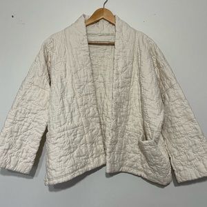 Handmade quilted kimono jacket